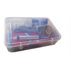 OkaeYa Soldering kit Gilhot Alpha Shope 7 in 1 25W DIY Electric Solder Starter Tool Kit Set with Iron Stand Desolder Pump